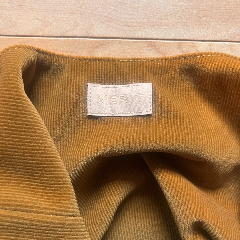 Merit Corduroy Knot Bag in Mustard Yellow - Picture 2 of 2